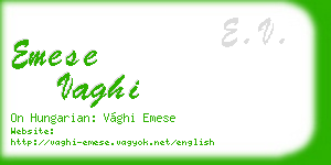 emese vaghi business card